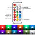 Ampoule LED Couleur B22 10W Changement de Couleur Dimmable LED Bulbs 12 choix de couleurs,21key Télécommande Compris( RVB+blanc-1