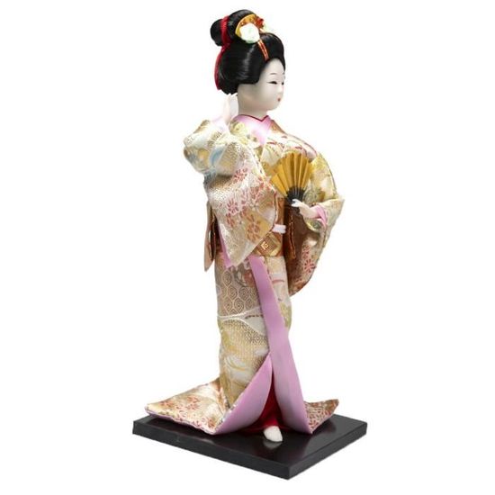 Poupée Japonaise Traditionnelle - Kimono Orange - Cdiscount Jeux - Jouets