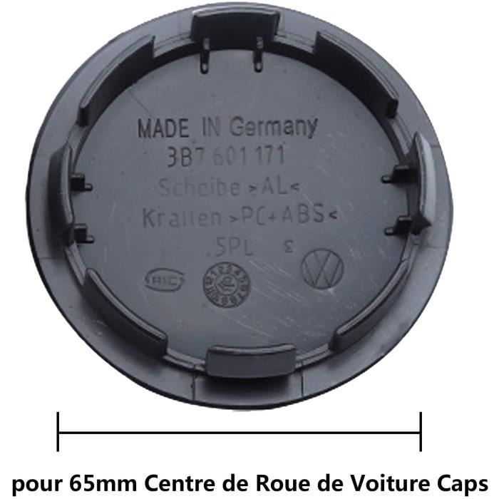 Cache-Moyeu 65mm,4 pièces Centre de Roue de Voiture Caps ABS Jante Emblème  Housse de Remplacement pour 65 MM Enjoliveurs (C) A78 - Cdiscount Auto