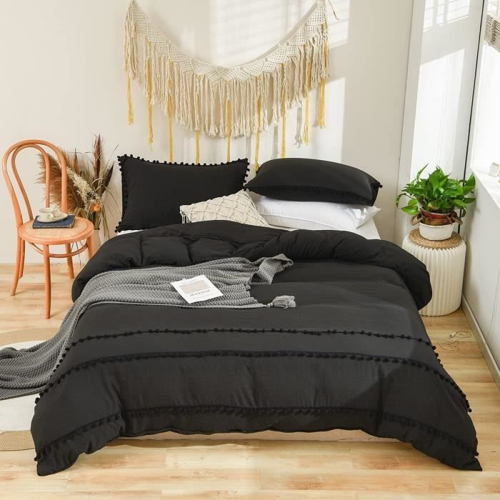 Housse de Couette 200x200 Bonhomme De Neige Sapin De Noel Parure de Lit 2 Personnes Microfibre,Doux et Confortable Housse de Couette Imprimée avec Fermeture Éclair et 2 Taies d'oreiller 65x65 cm