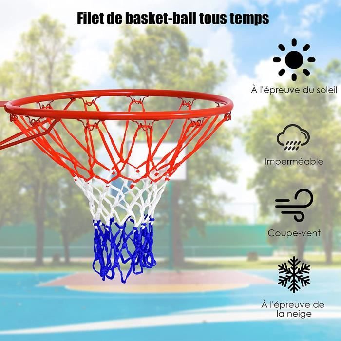 GOPLUS Anneau de Basketball,Panier de Basket en Acier Mural avec