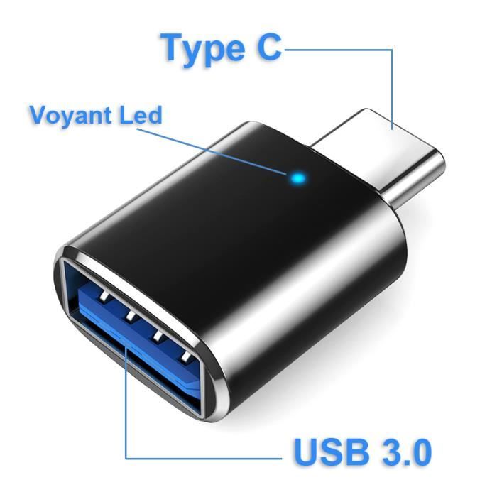 Adaptateur USB Type C vers USB 3.0 Femelle OTG - Universel
