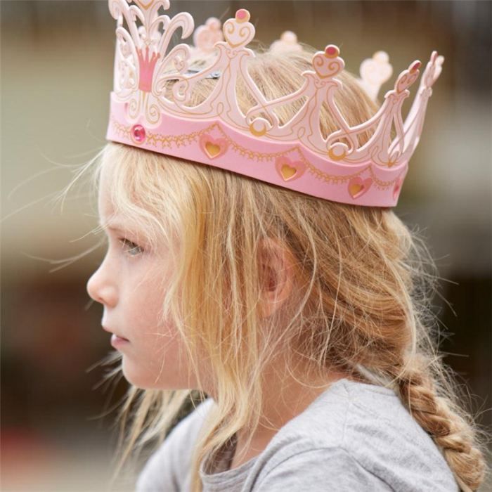 VIKSAUN 3 Pièces Couronne roi pour enfants, couronne princesse Étan