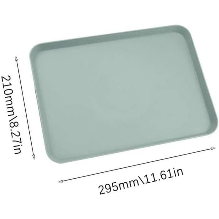 2 Pièces Petit Plateau Cuisine Rectangle Plateaux Plateaux Restauration ...