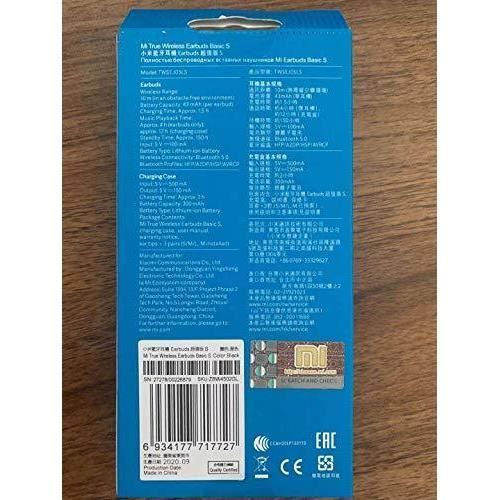 Xiaomi mi true wireless basic s hotsell bluetooth 5.0