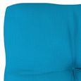 7952SALE|Coussin de canapé palette Bain De Soleil chaise longue Matelas Transat Confortable| COUSSIN D'EXTÉRIEUR Galettes Bleu 50x50-2