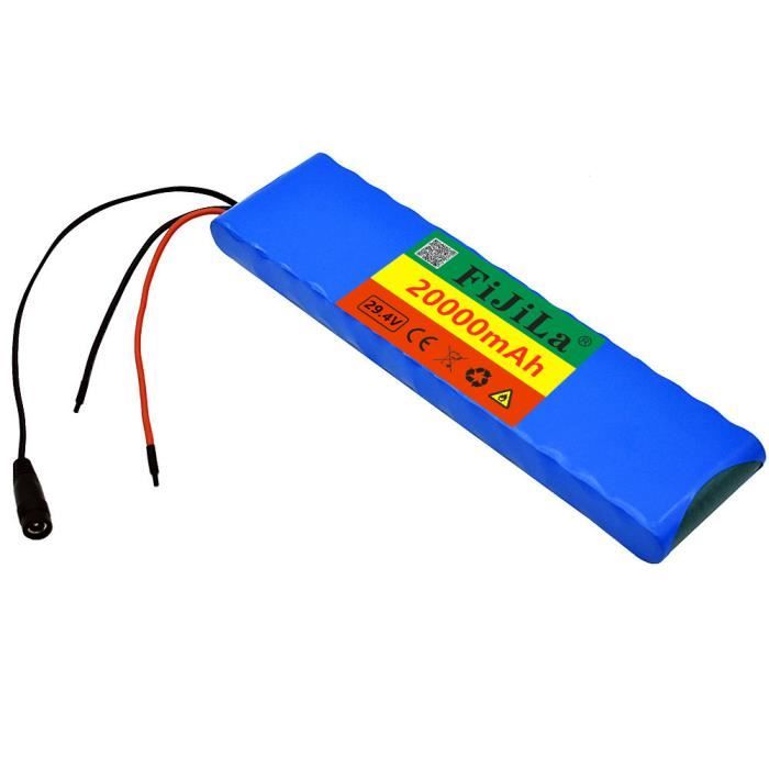 Batterie 24V 4000mAh Pour Vélo électrique – 7S2P – Avec BMS Et Chargeur – Remplacement Hoverboard