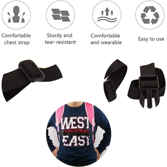 SAC HARNAIS DE Poitrine Pratique Sac à Dos Bandoulière Sangle Facile à