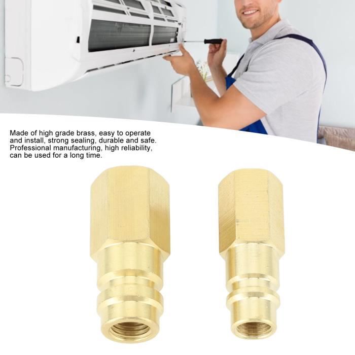 QID-Connecteur De Climatiseur R134A R134a Raccord Rapide Adaptateur De Conversion Haute Basse