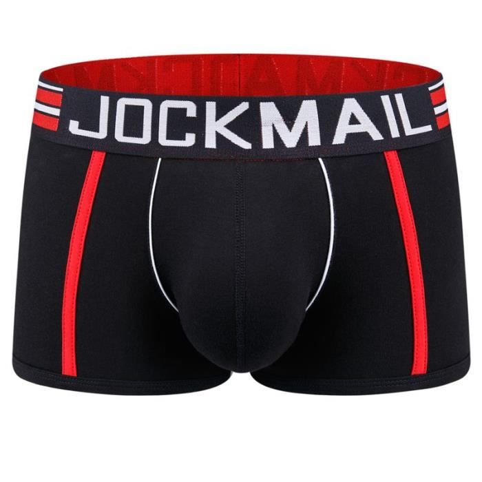 Sous vetement nouveau Sexy hommes sous vetements boxeurs doux coton Boxer hommes solide homme Boxer Sexy hommes sous Type 459navy Blanc Cdiscount Pret a Porter