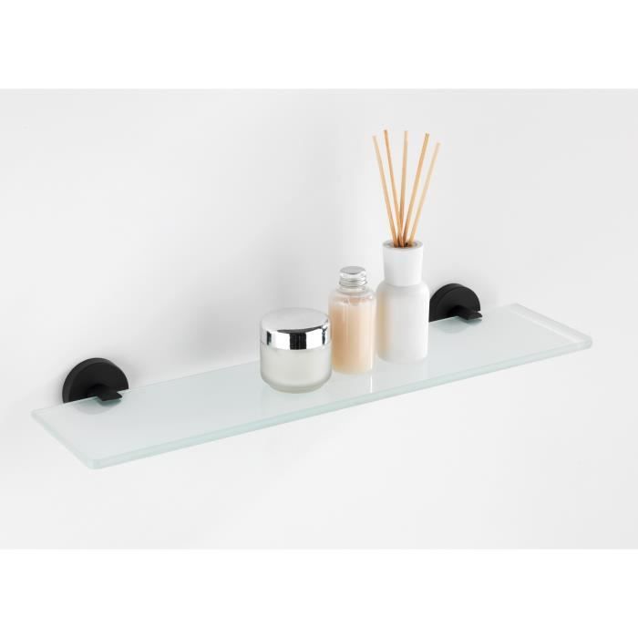 WENKO Accroche-Verres Pour Étagère - Porte-Verres Pour 12 Verres, Métal Chromé 34x8x25cm