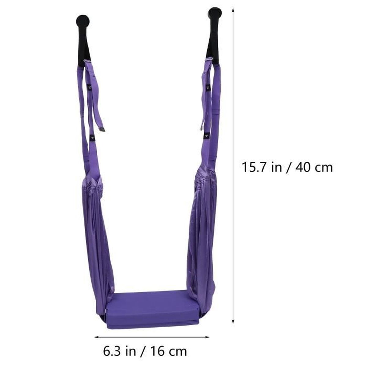 Tbest Ensemble de balançoire de Yoga aérien Vert 2,8 m hamac de Yoga aérien élastique Durable Swing Pilates Yoga Flying Swing Accessoire de Formation de Remise en Forme