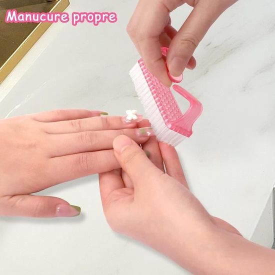 vente chaude main nettoyage petite brosse à ongles en plastique