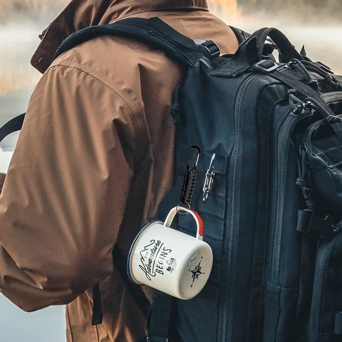 Kit De Survie Aux Toilettes Lot De 2 Porte-clés En Paracorde Avec Ousqueton, Cordon De Parachute Kit Randonnée