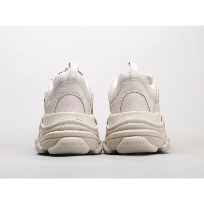 Baskets BALENCIAGA triple s beige Lacets Adulte Mixte Couleurs multiples Cdiscount Chaussures