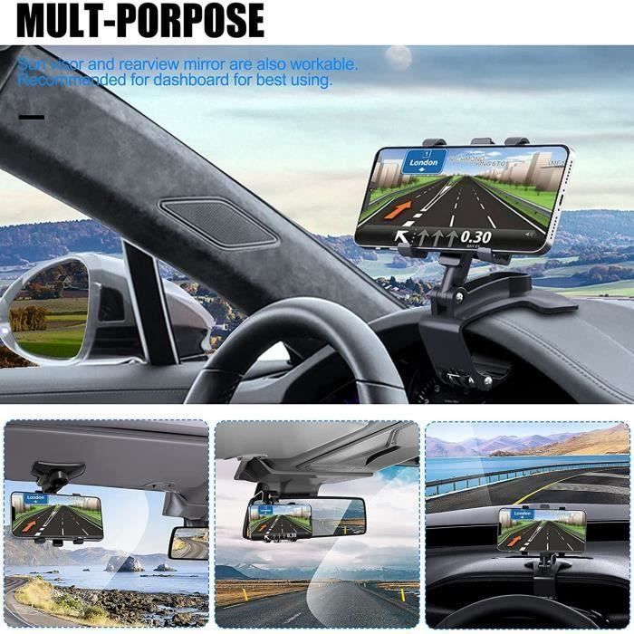 Syncwire Support Téléphone Voiture Magnétique - Support Smartphone Voiture  Rotation adhesif 360° pour iPhone,, Samsung, Huawei - Cdiscount Téléphonie