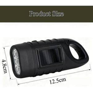 Lampe torche solaire et dynamo BARRACUDA