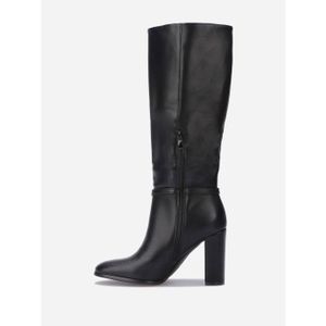 Bottines Fille à Talons Avec Nœud Papillon - En Cuir Synthétique, Fermeture éclair, Confortables - 3