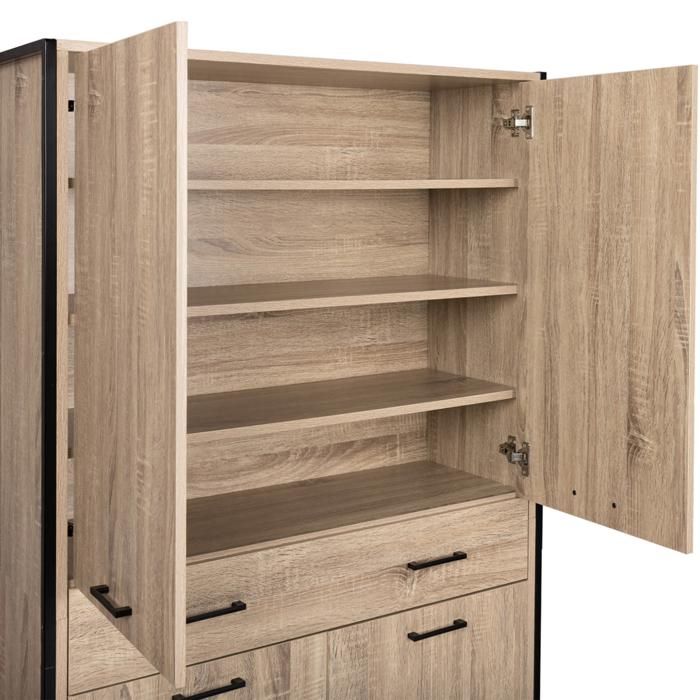 Lot De 4 Armoires à Chaussures Plastique Avec Mécanisme De Verrouillage Et Tiroirs - Rangement Vertical Empilable Pour Entrée Et Placard