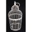 Cage à Oiseaux Fer Forgé Ronde Patiné Blanc 46x23 Cm Achat
