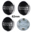 BEQ - 4 x 62mm RANGE ROVER Noir Logo Caches Moyeu Centre Roue Enjoliveur Pour Land Rover-0