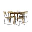 Ensemble table VERONE en bois d'acacia FSC et 4 chaises de jardin - BEAU RIVAGE - collection BEAU RIVAGE®-0