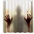 1 ensemble d'accessoires d'halloween rideau de douche effrayant décor tapis de pour la décoration de  MASQUE VISAGE - PATCH VISAGE-0