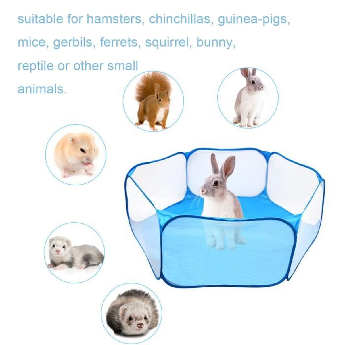 Parc A Chiot Interieur Exterieur 1cm Cloture Pour Animaux De Compagnie En Plein Air Bleu Pour Chiot Chien Chat Lapin Achat Vente Parc Parc A Chiot Interieur Exte Cdiscount