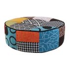 Pouf rond Patchwork - CMP - PARIS - D 50 cm - Tissu - Multicolore - Ethnique - Ailleurs