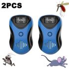 BYONDSELF 2PCS Repulsif Rat, Répulsif Ultrasonique 4 Mode, Ultrasonique Anti Souris Ménage Non Toxique pour Rats/Souris/Cafards/Insecte
