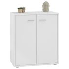 IDIMEX Buffet salle à manger FIRMIN L 60 cm blanc avec 2 portes, bahut bas, meuble de rangement style moderne