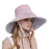Femmes maille soleil chapeaux été plage Protection UV UPF compressible large bord mentonnière Double face portable