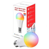 E27 Ampoule Wifi Intelligente led Contrôle Vocal Alexa Dimming Tuya A60 Bulb RGB CW Light Lamp