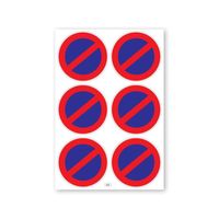 Planche A4 de stickers interdit de stationner autocollant adhésif – G01 Mygoodprice