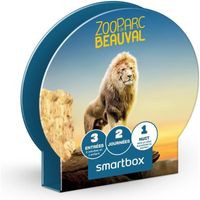 SMARTBOX - Séjour de 2 jours en famille au ZooParc de Beauval - Coffret Cadeau | 2 entrées adultes et 1 entrée enfant et 1 nuit à pr