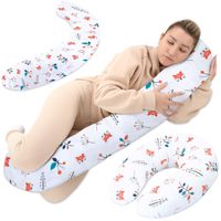 Oreiller d'allaitement xxl oreiller dormeur latéral - Coton Oreiller de grossesse, de positionnement  adultes Renard