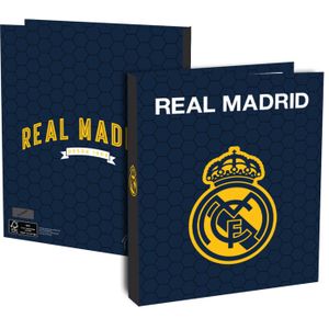 Classeur à Anneaux Real Madrid C.F. – Format A5, Blason Officiel, Design Photo, Cadeau Idéal Pour Fans De Foot, Produit Officiel Du Club
