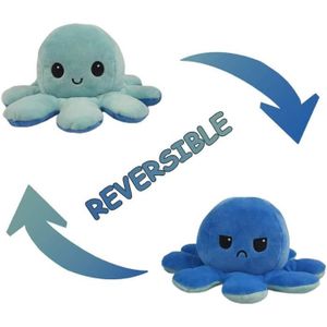 Pieuvre Reversible Bleu Et Bleu Cdiscount