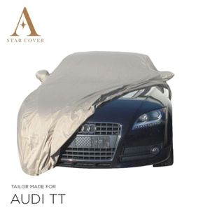 bache Voiture personnalisée pour Audi TT, Housse de Voiture Comprend  (Housse de Voiture X1 Sac de Rangement X 1 antidémarrage X1) avec Bande