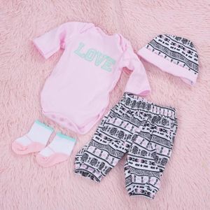 ZHKGANG Poupées Reborn Vêtements Tenues pour 20- 22 Poupée Reborn Fille  Bébé Vêtements Bébé Ensembles 50-55 Cm Poupée Cadeaux,M