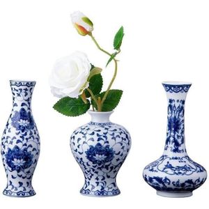 VASE - SOLIFLORE Fambe Lot De 3 Petits Vases En Porcelaine Émaillée