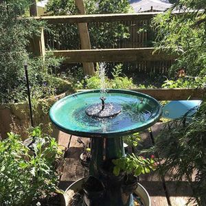 Bains d'oiseaux pour extérieur Mini Fontaine Solar Garden Piscine Piscine  Extérieur Panneau solaire Bain d'oiseau Pompe flottante Pompe à flotteur