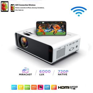 Vidéoprojecteur FULOZO® Mini Projecteur Wi-Fi - LED Projecteur Portable Avec 4000 Lumens Pr Smartphone iPhone-Samsung Projecteur HD 1080P HDMI