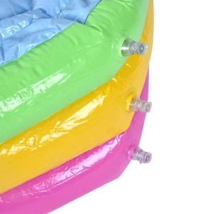PATAUGEOIRE Piscine gonflable pour bébé Jouet spatial arc-en-ciel à trois couches Table de sable Jouet de pêche Petite jeux insectes  Mxzzand
