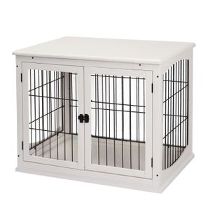 5 Cages d'intérieur pour chien à découvrir — Autourdesanimaux  Meubles  pour caisse de chien, Mobilier pour chien, Salon rectangle