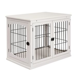 Cage Pour Chien Pliante Boîte Transport Voiture Box Pour Chiot 2 Portes Bac  Fond Box Grillage Métal S[S345] - Cdiscount