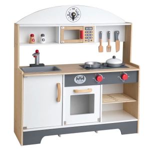 DINETTE - CUISINE Wevally Cuisine Enfant en Bois, Jouet d'Imitation 