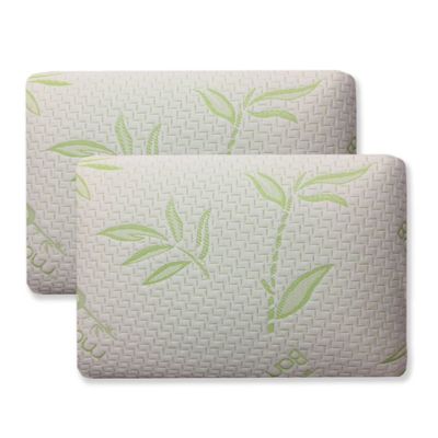 LAMB Oreiller Ergonomique Cervical, Oreiller Memoire Forme avec Hauteurs Réglable 60 x 36 x 13cm Lot de 2, Soutien du Cou, Oreiller Anti-ronflement & Anti Douleur, Taie d'oreiller Amovible et Lavable