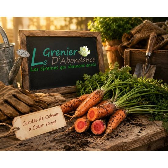 Graines De Carotte Chantenay à Cœur Rouge - Sachet De 500 Graines, Pour Potager, Goût Sucré - 14