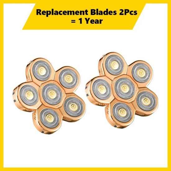 Tête De Remplacement 6 Lames Pour Rasoir électrique JES - Neuf Pour Barbe Et Cheveux